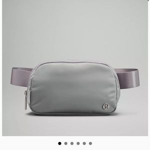 Grey Lululemon belt bag